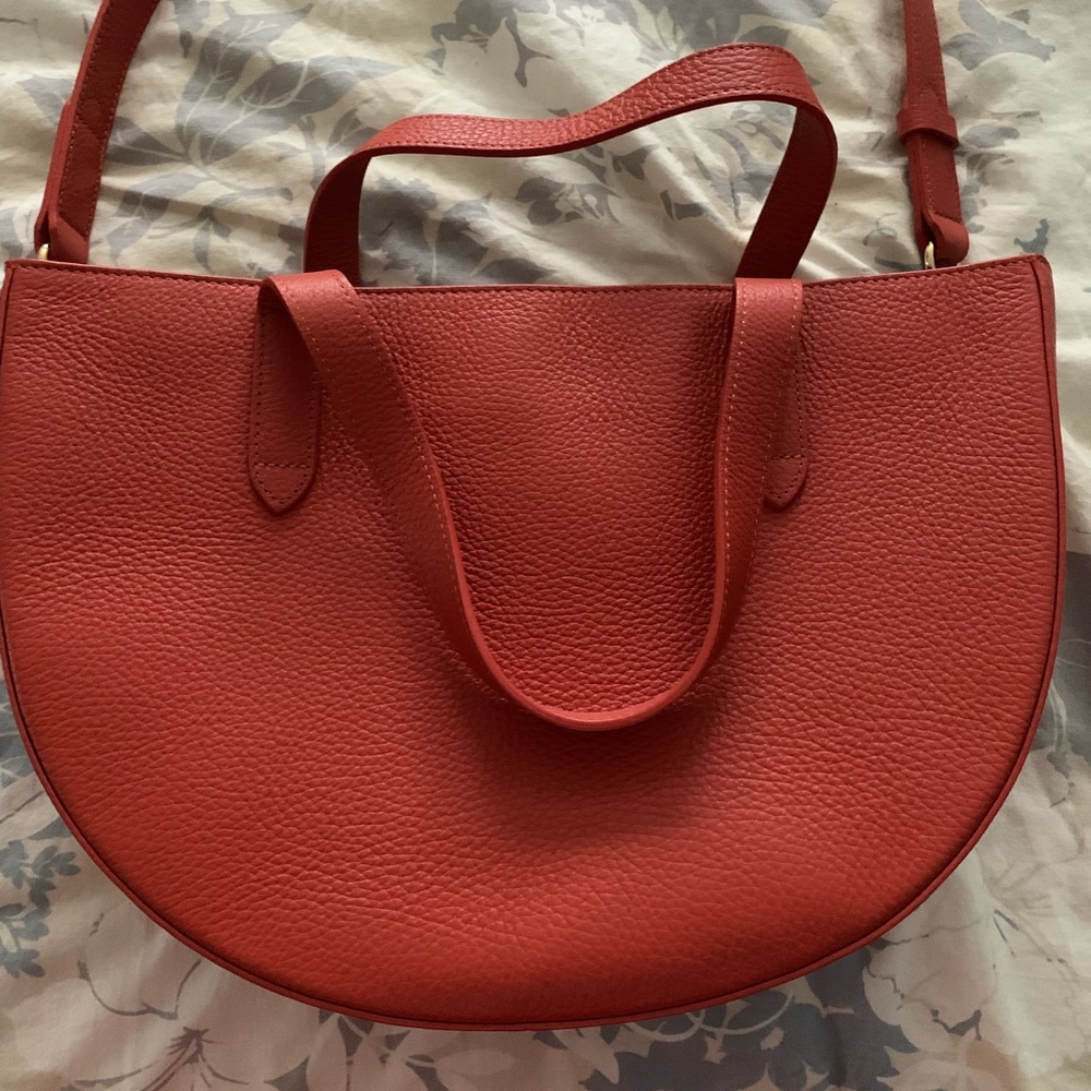 Used once Cuyana half moon bag with strap